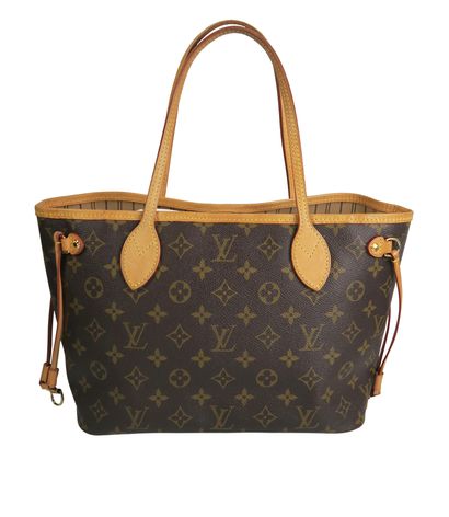 Neverfull PM, &pound;895, Handbags, Brown, Coated Canvas, Front view